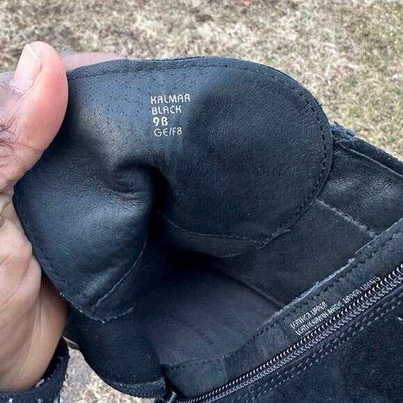 Earth Shoes Kalmar Wedge Leather Ankle Booties Size 9 - Picture 8 of 11